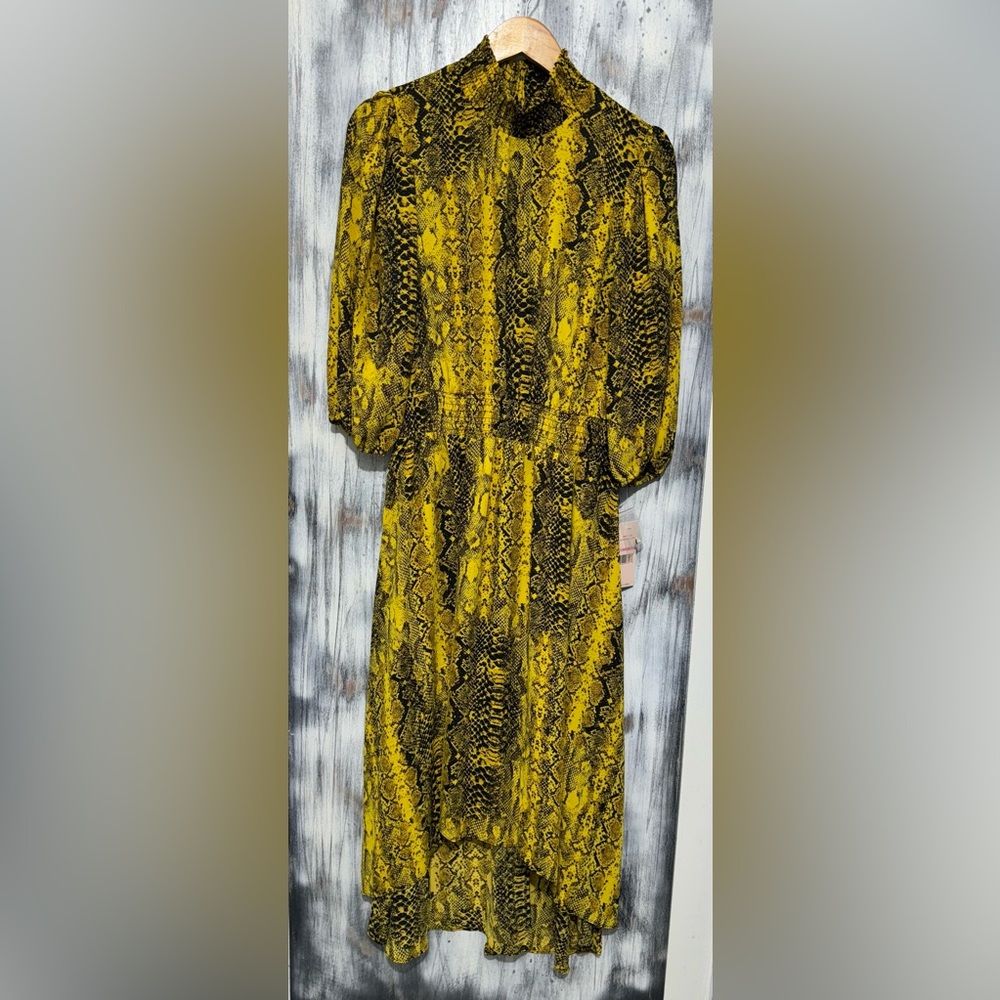 Nanette Nanette Lepore Snake Print High-Low Dress - Picture 4 of 11